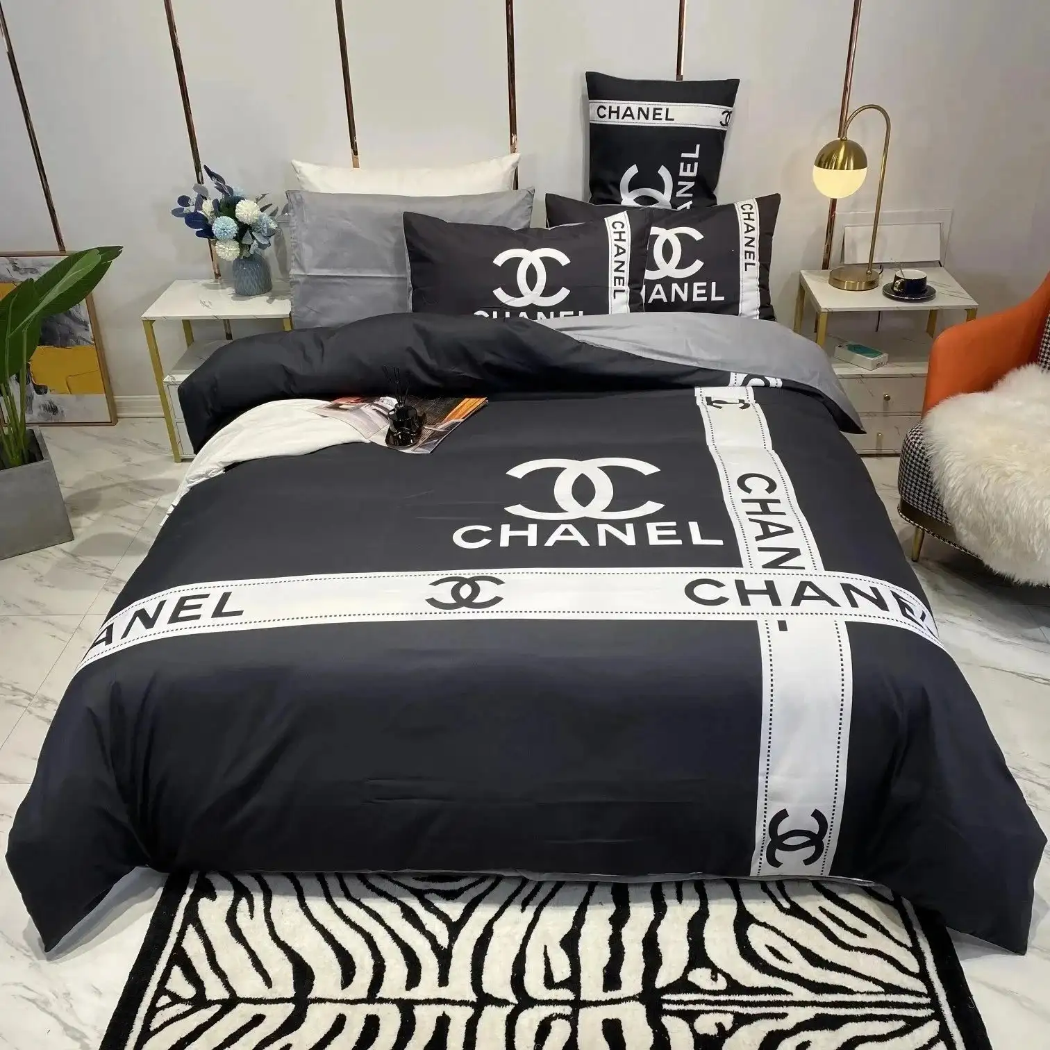 LV & Gucci &  chanel & Burberry  bedding (40 styles) — foto 5 de 8