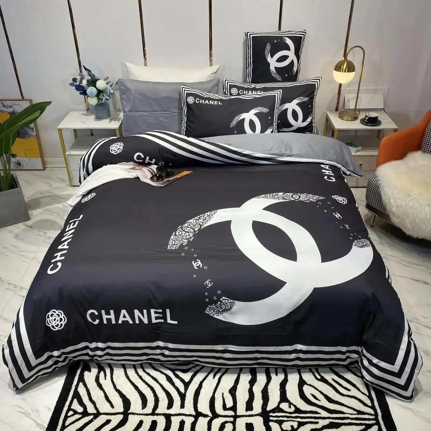 LV & Gucci &  chanel & Burberry  bedding (40 styles) — foto 8 de 8