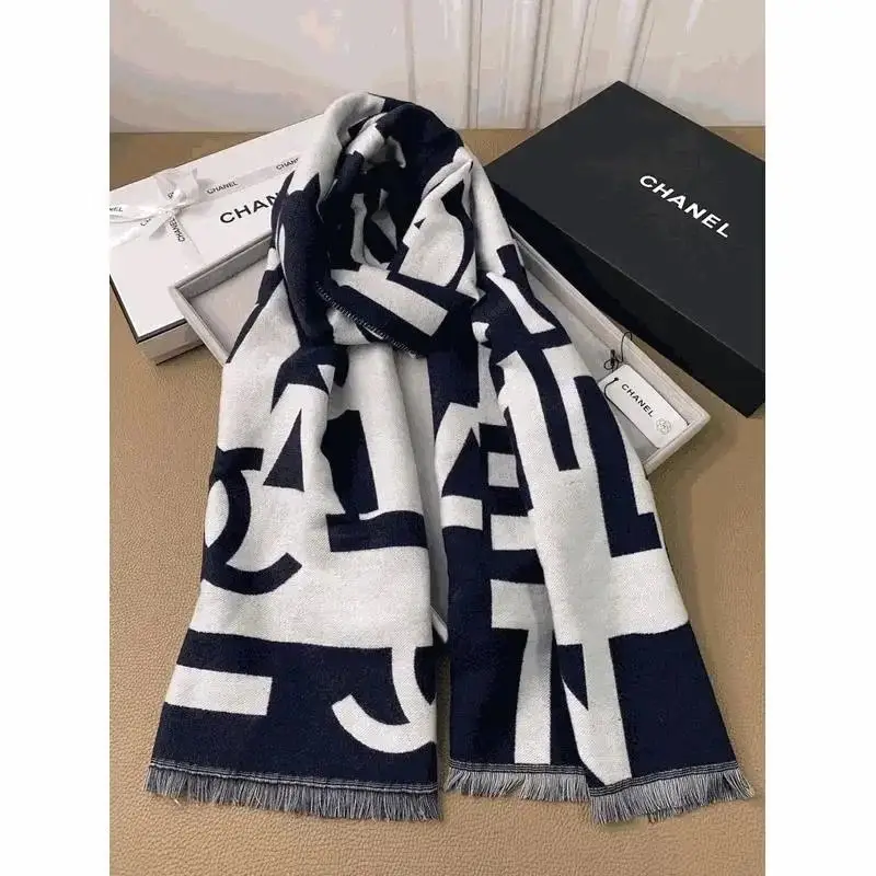 Chanel CC Logo Scarf