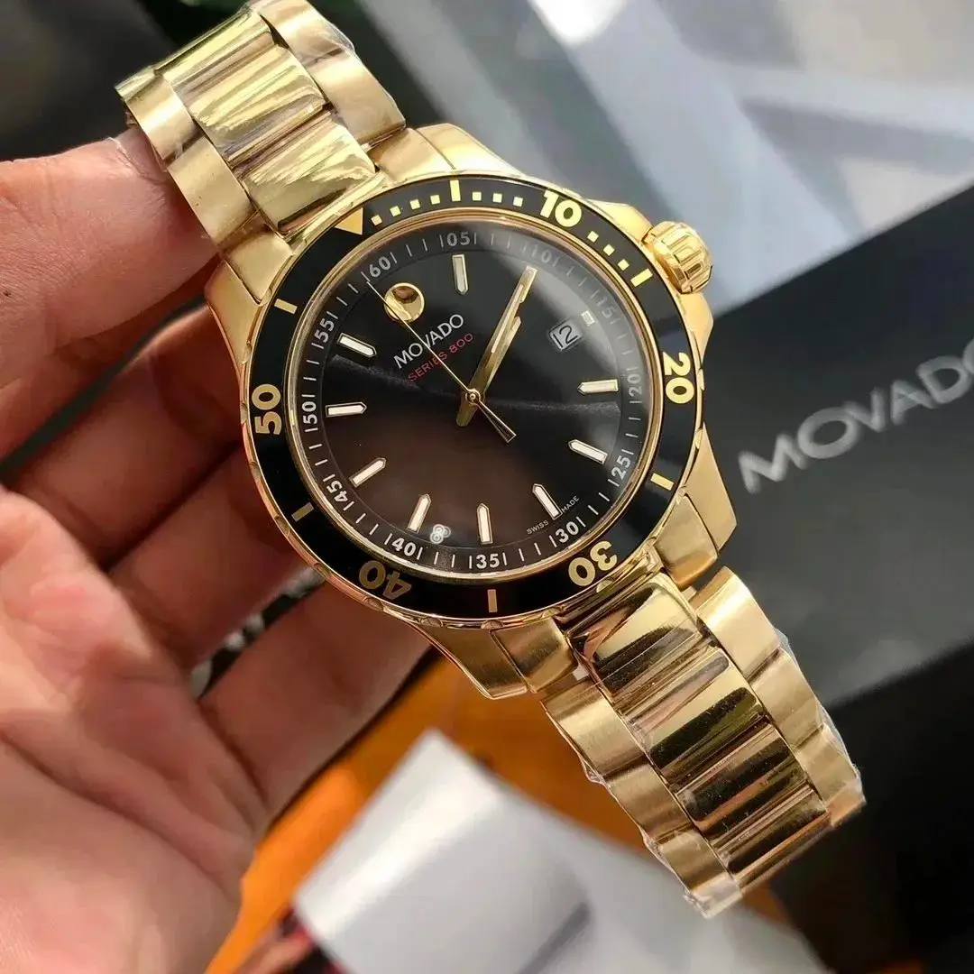 Movado Series 800 Men's Sports Watch with Black Dial and Two-Tone Bracelet [40 styles] — foto 4 de 8