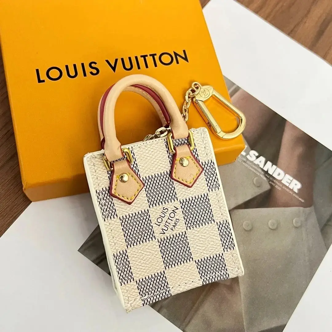 Louis Vuitton Damier Azur Mini Music Bag Keychain Pendant