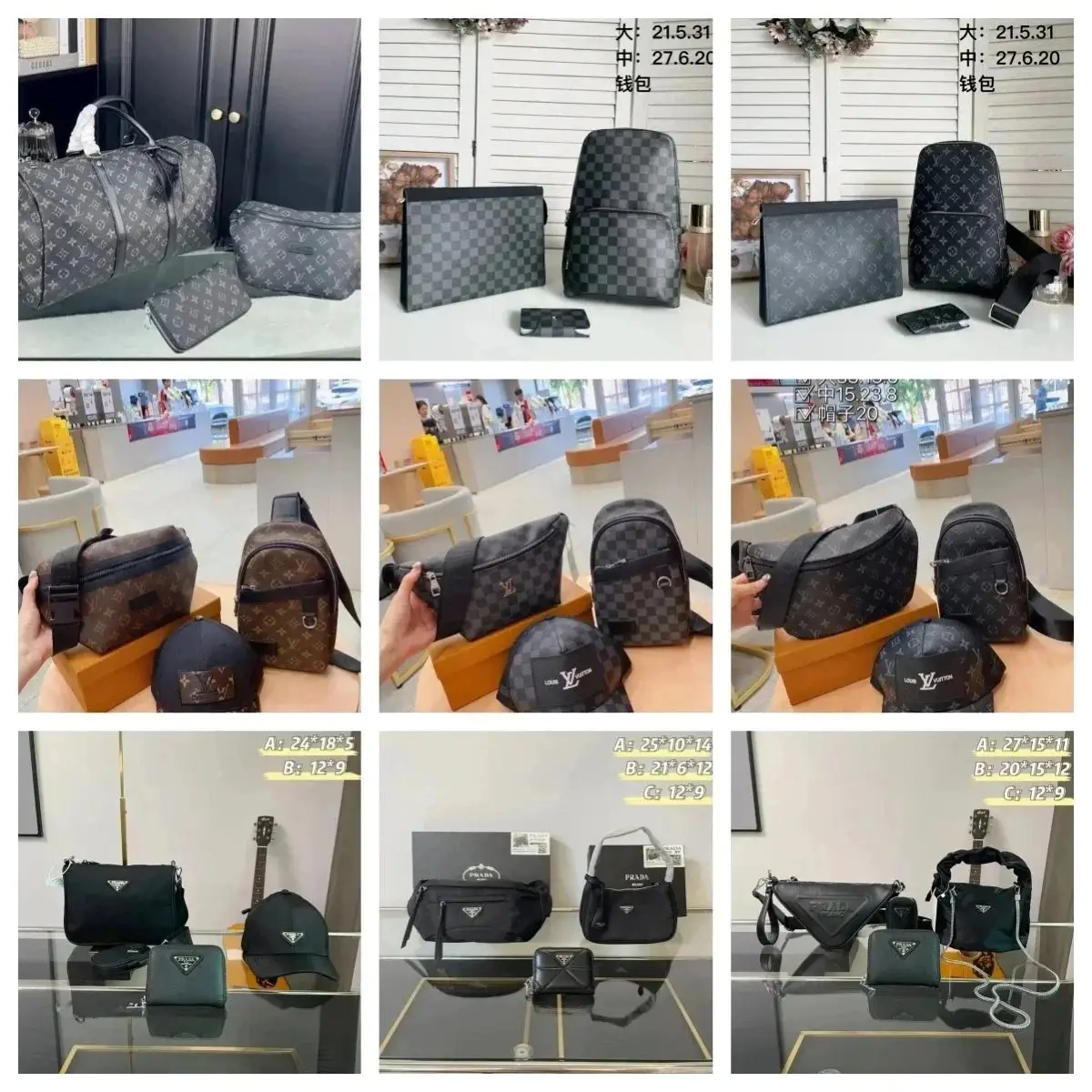 BurberryLVDior Bag Set ( 39 styles TOP)