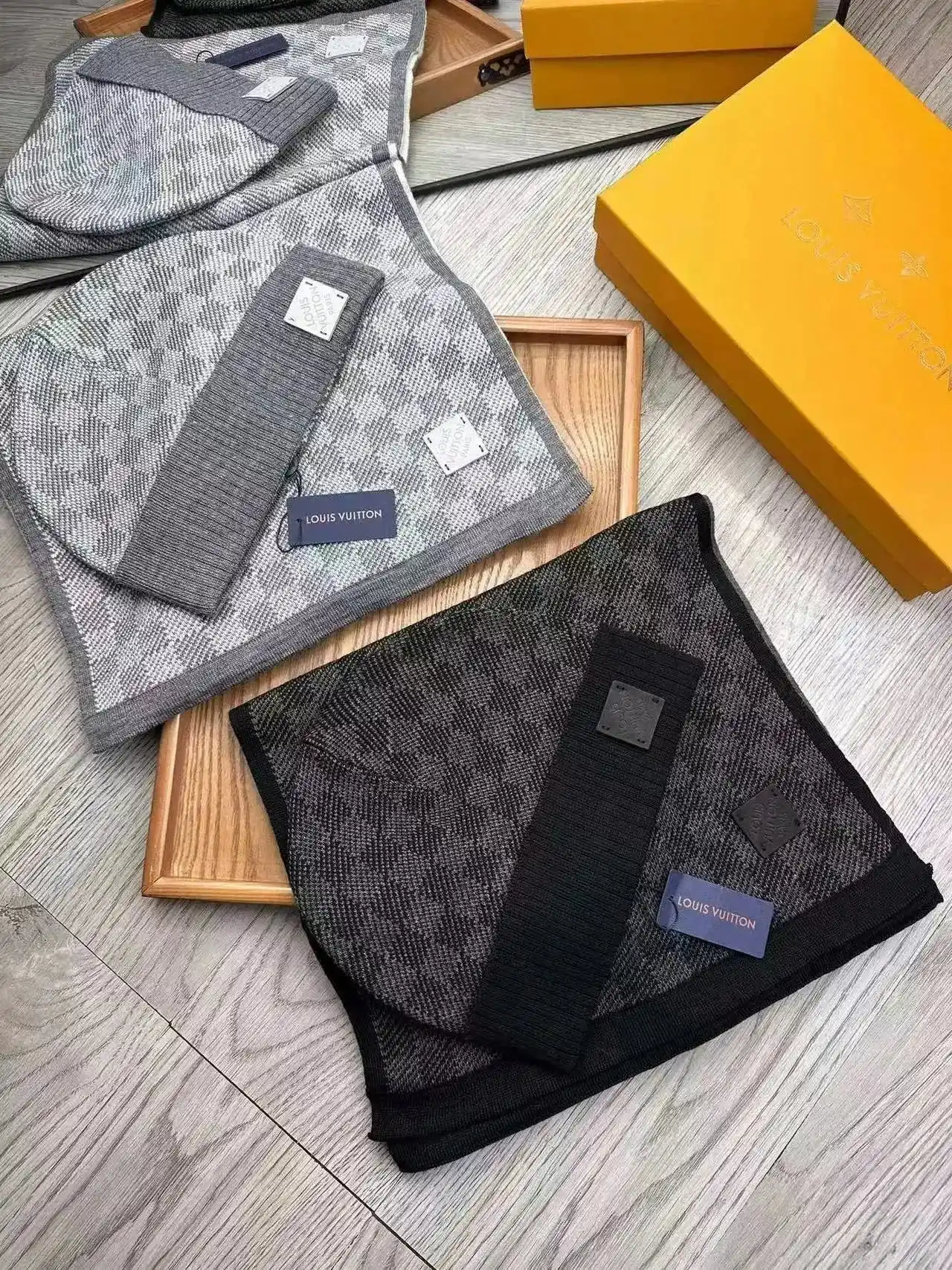 Louis Vuitton Hat & Scarf