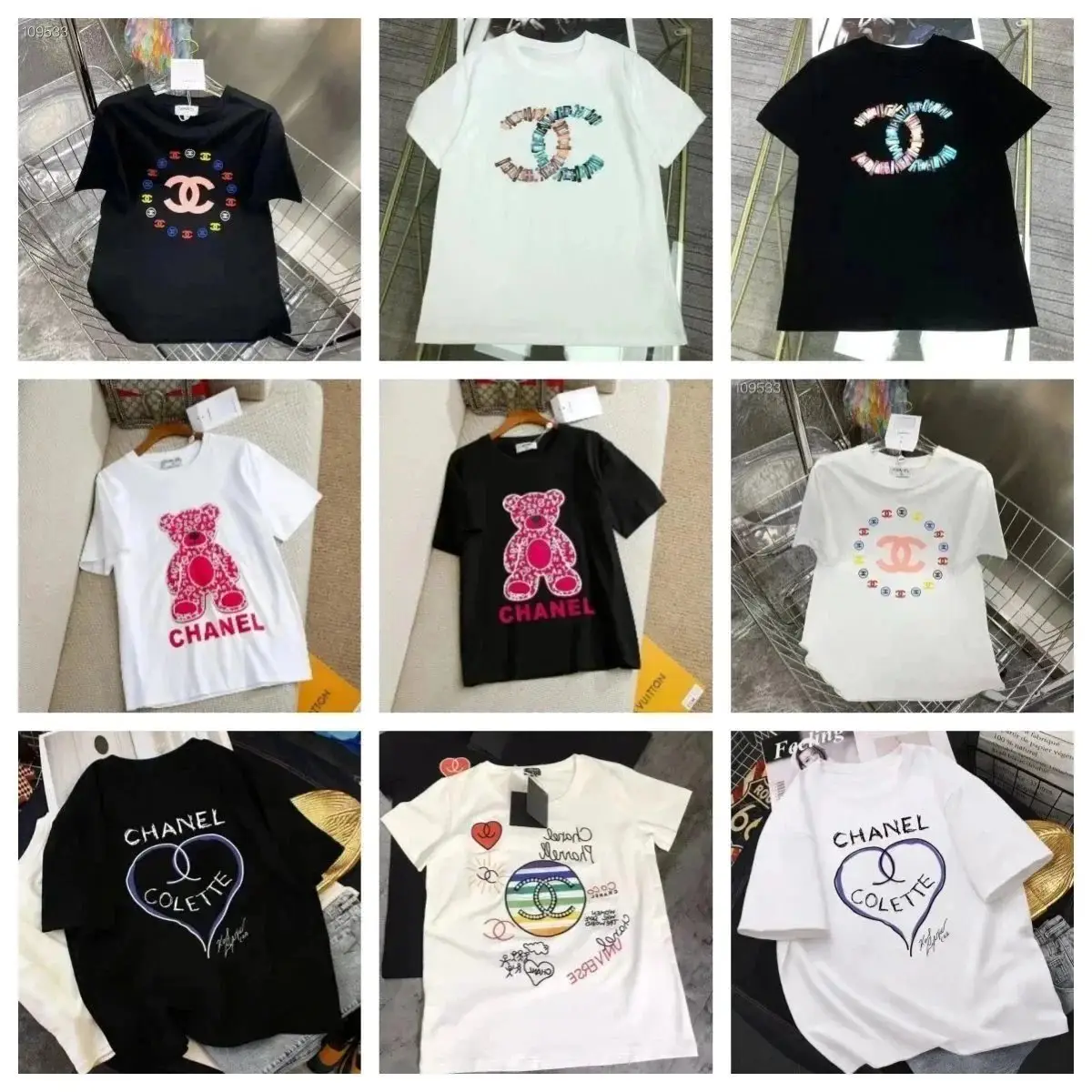 Chanel Colette & Teddy Bear T-Shirts [30 styles]