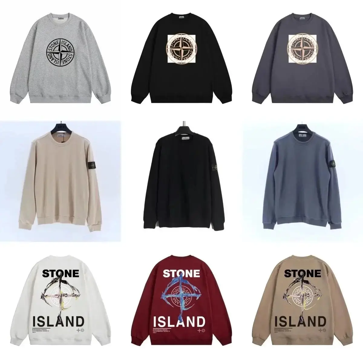 Stone Island Compass Logo Sweatshirt [Multiple Colors & Styles]