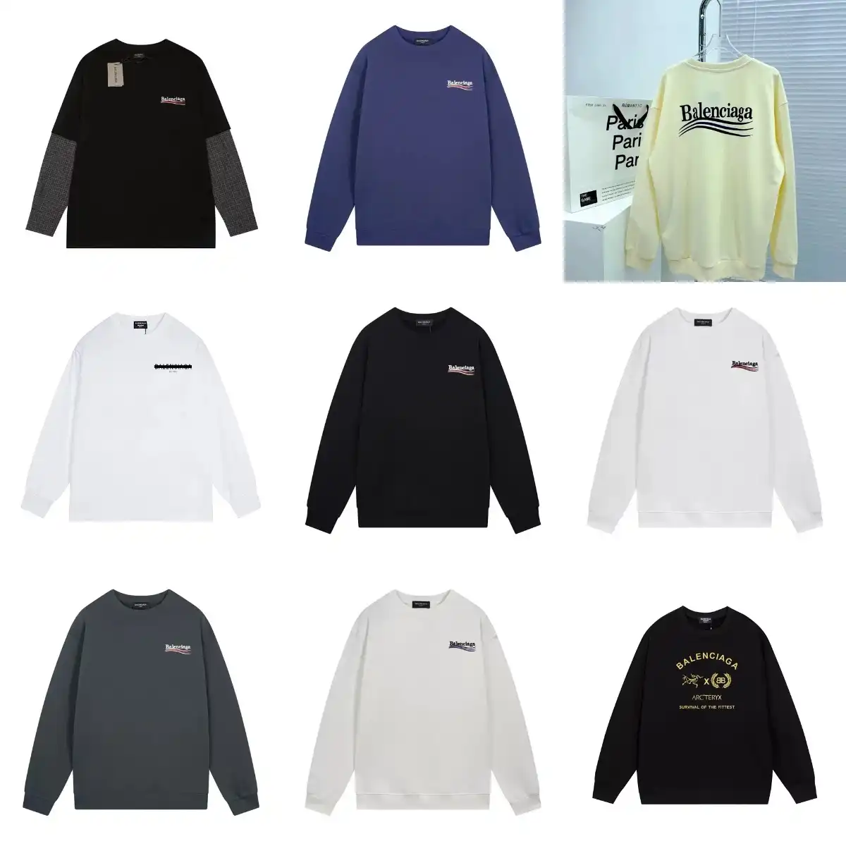 Balenciaga Crew neck sweatshirt (11 styles)