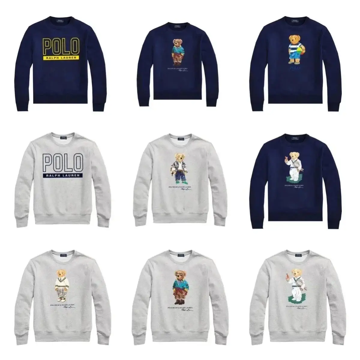 Ralph Lauren Polo Bear Print Sweatshirt [28 styles]