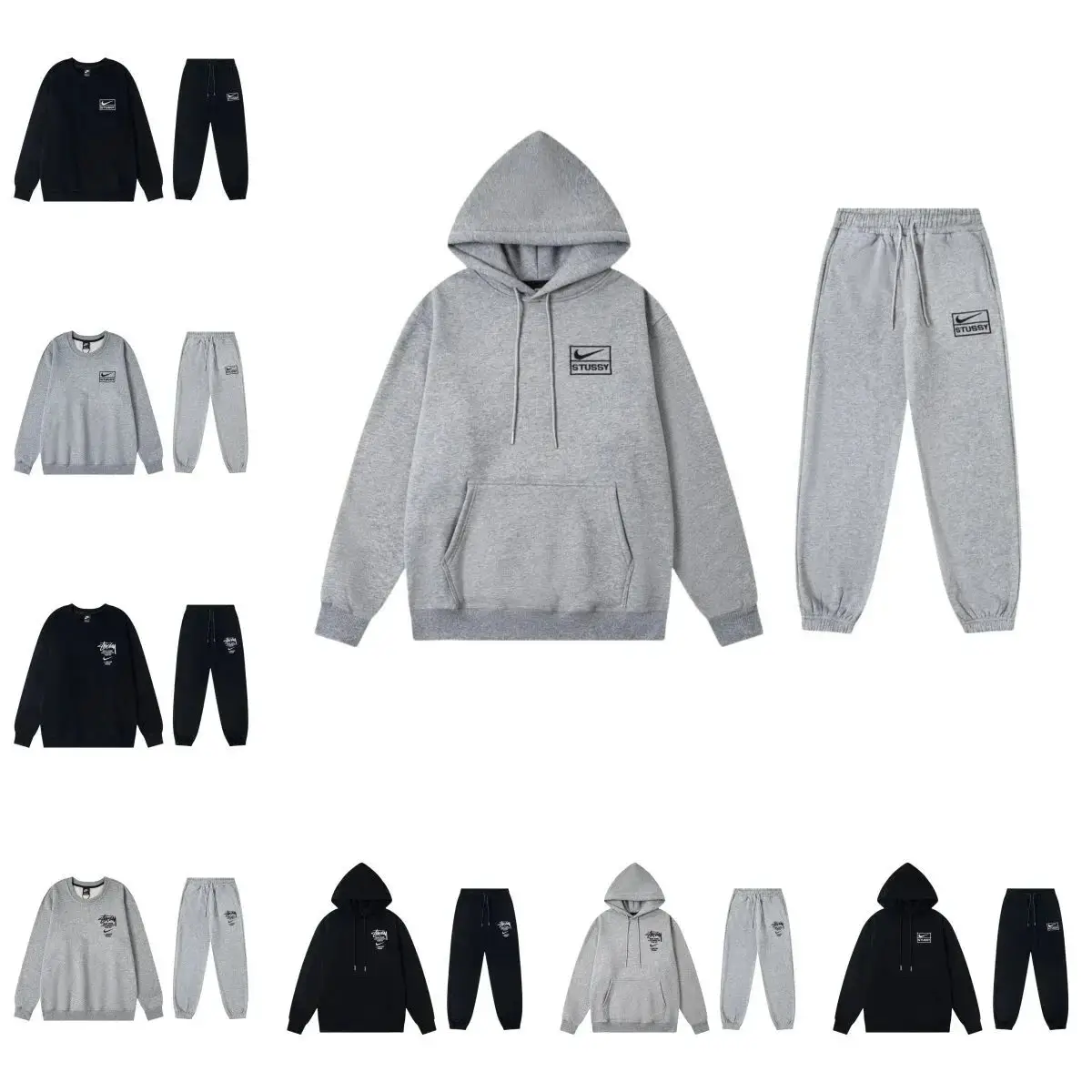 Nike x Stussy Reflective Strips Hoodie & Pants Set [40 styles] — foto 4 de 8