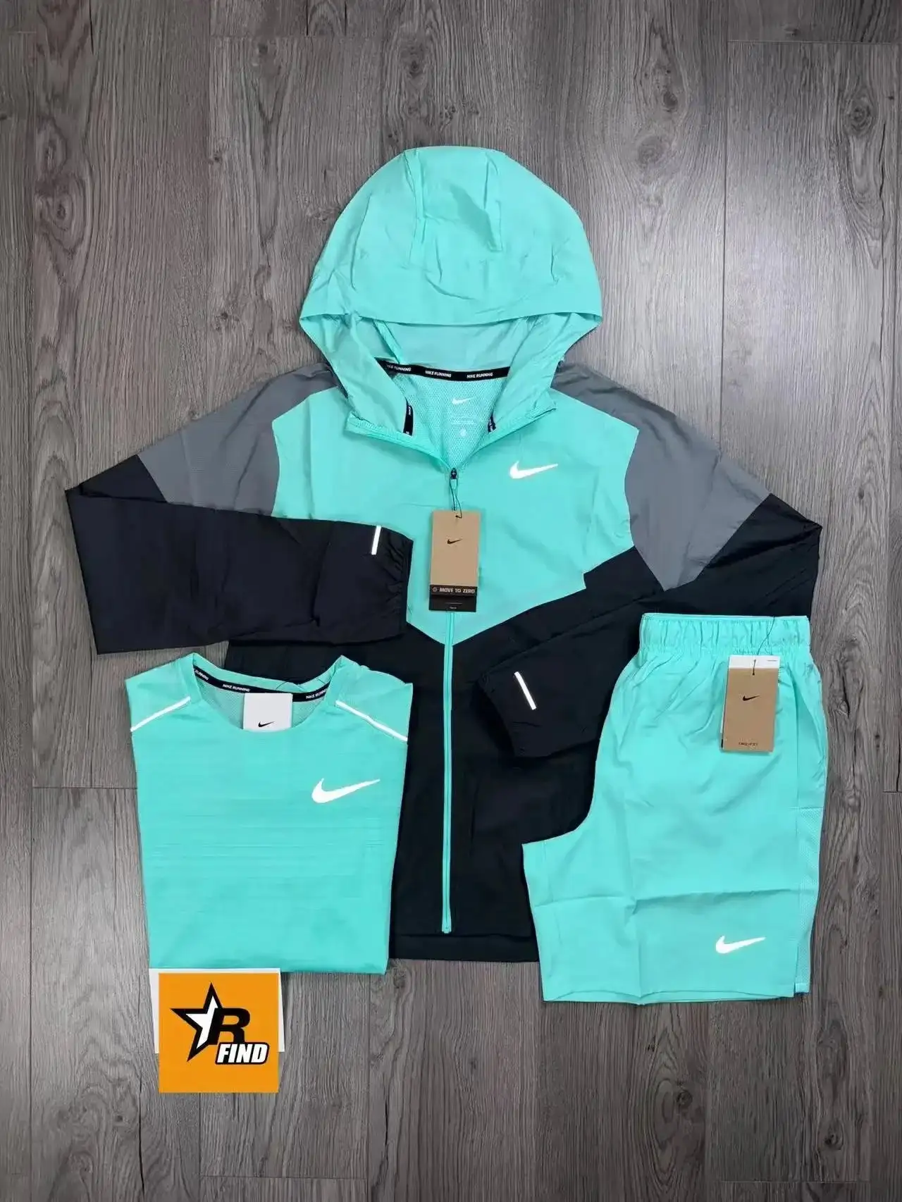 Nike Running Suit Set (Hooded Jacket/T-Shirt/Shorts) [37 styles] — foto 3 de 8