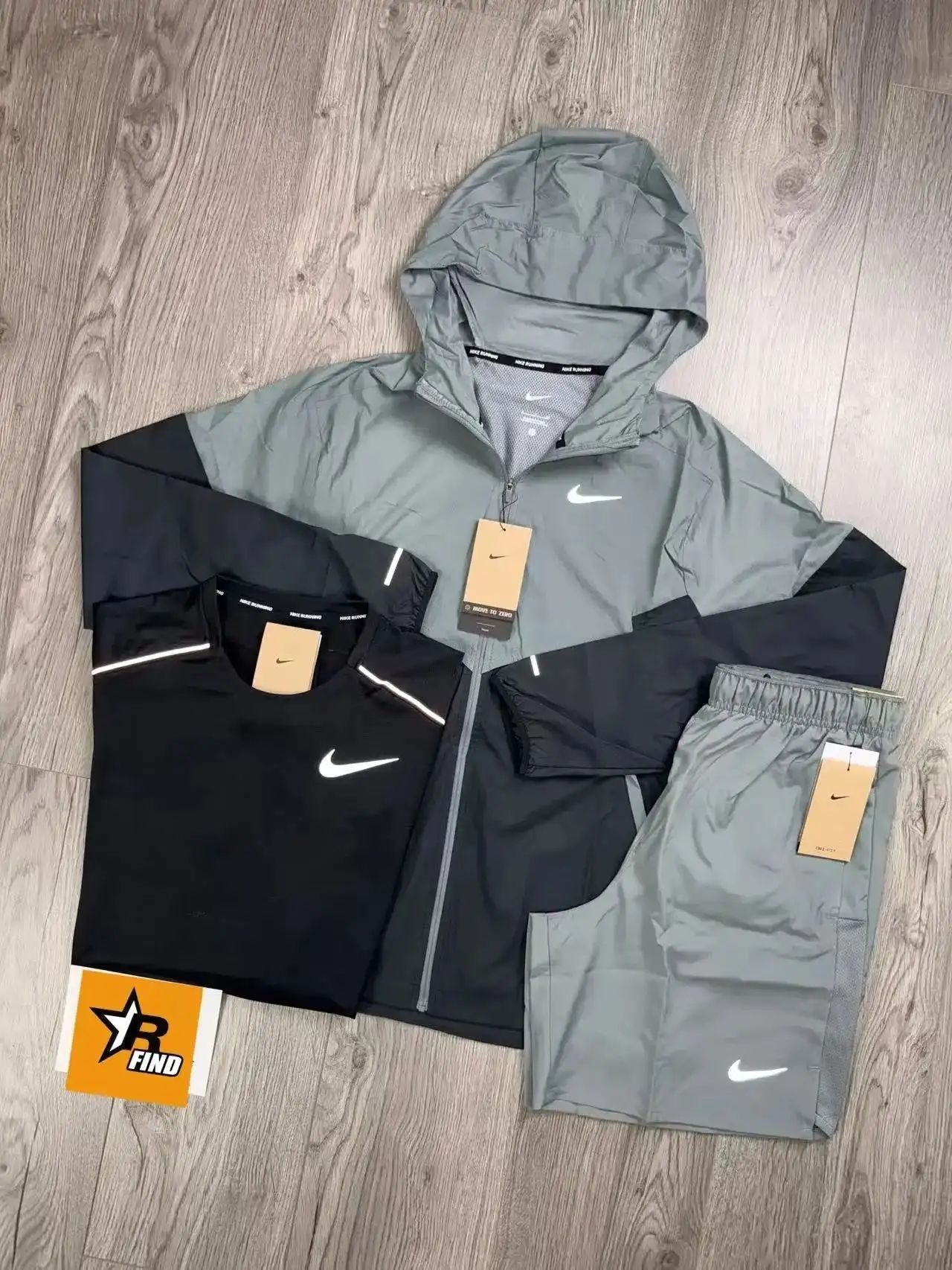 Nike Running Suit Set (Hooded Jacket/T-Shirt/Shorts) [37 styles] — foto 4 de 8