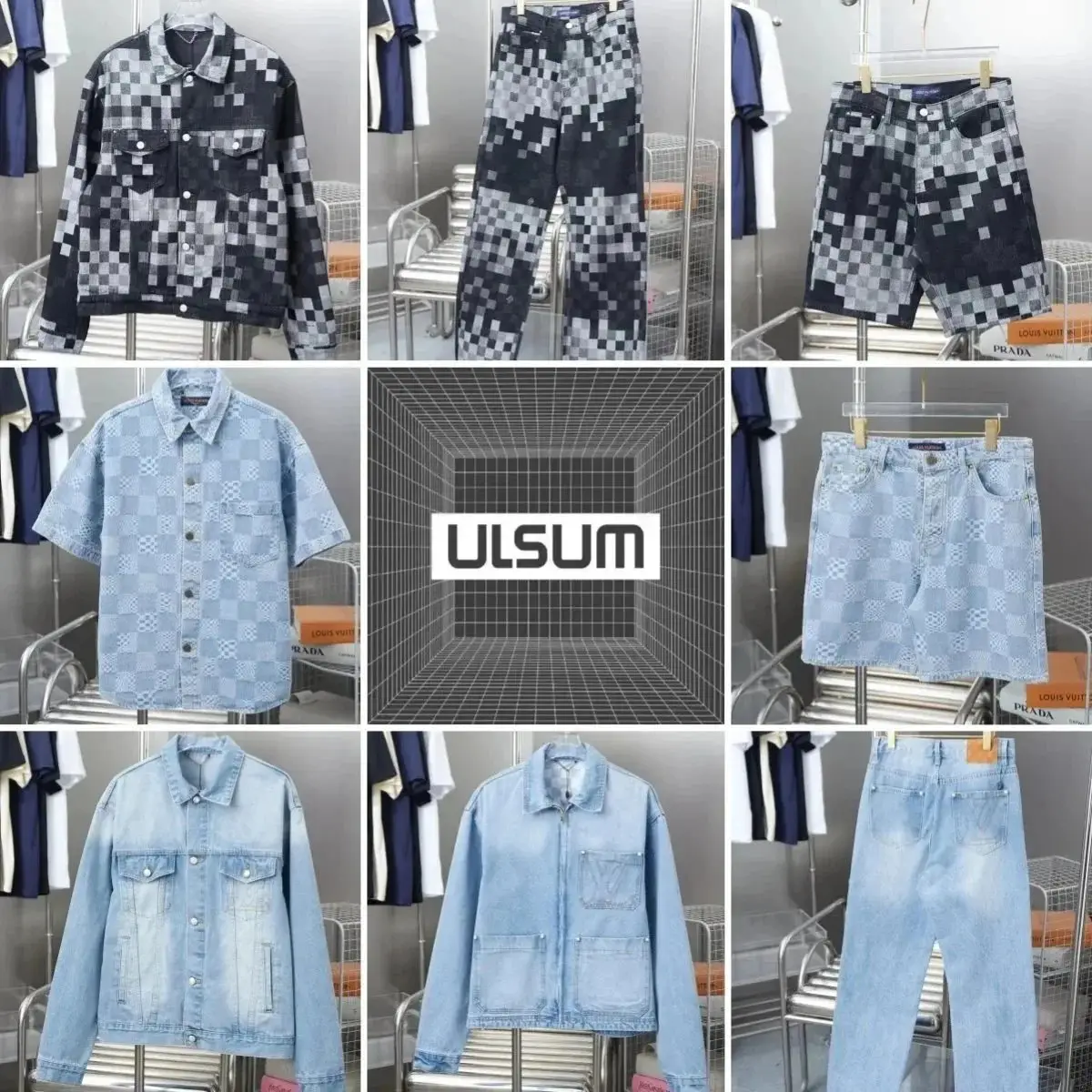 ULSUM Pixel Denim Jacket/Pants/Shorts [40 styles]