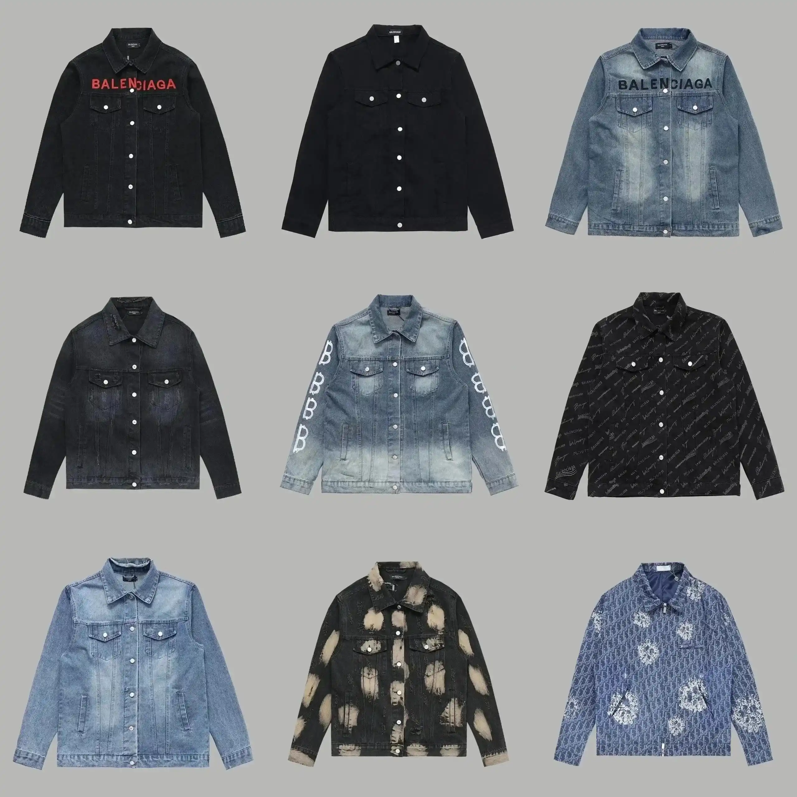 Balenciaga Denim Jacket [Multiple Styles Including Logo]