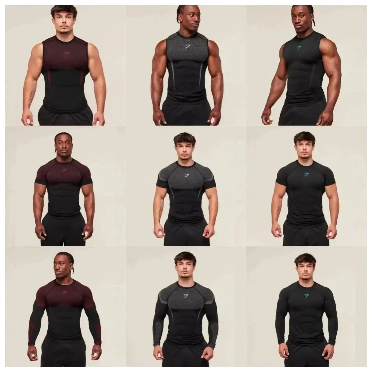 Gymshark vest/T-shirt   （40style ）