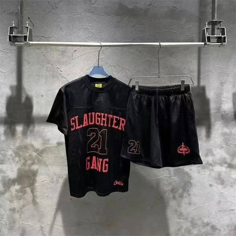 Corteiz Slaughter Gang 21 T-Shirt/Shorts Set