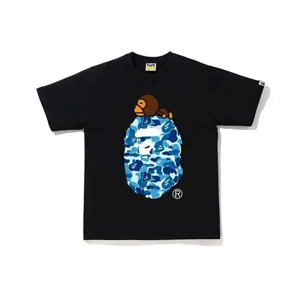A Bathing Ape Camo Ape Head T-Shirt - Black — foto 4 de 8