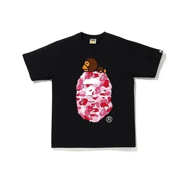A Bathing Ape Camo Ape Head T-Shirt - Black — foto 6 de 8