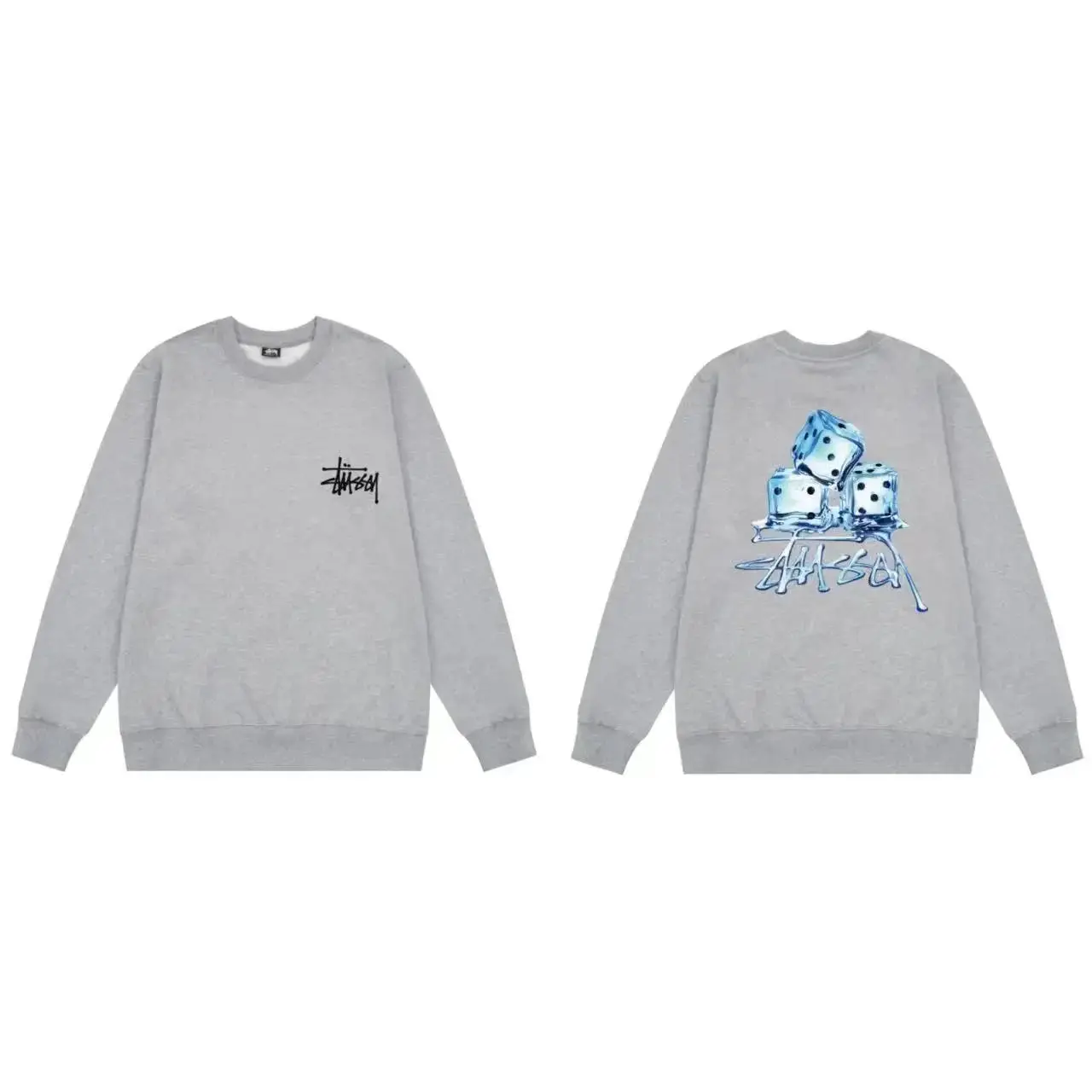 Stussy Dinosaur Graphic Crewneck Sweatshirt - Black — foto 4 de 8