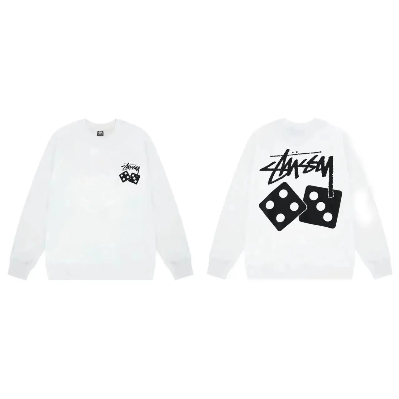 Stussy Dinosaur Graphic Crewneck Sweatshirt - Black — foto 8 de 8