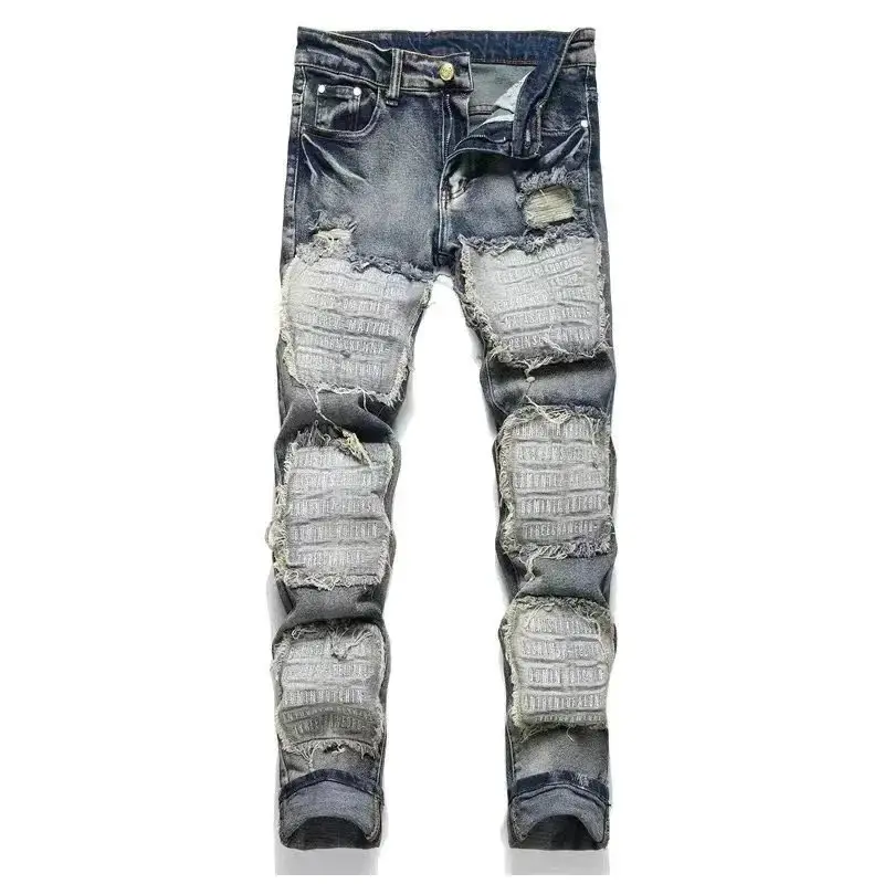 Revenge Embroidered Classic Jeans [Lacing Design] — foto 2 de 8