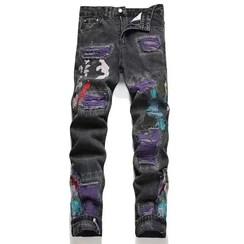 Revenge Embroidered Classic Jeans [Lacing Design] — foto 5 de 8