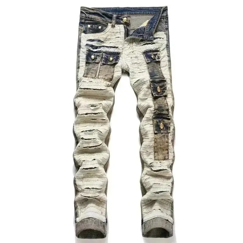 Revenge Embroidered Classic Jeans [Lacing Design] — foto 6 de 8