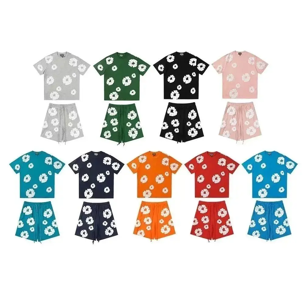Denim tears t-shirt shorts suit