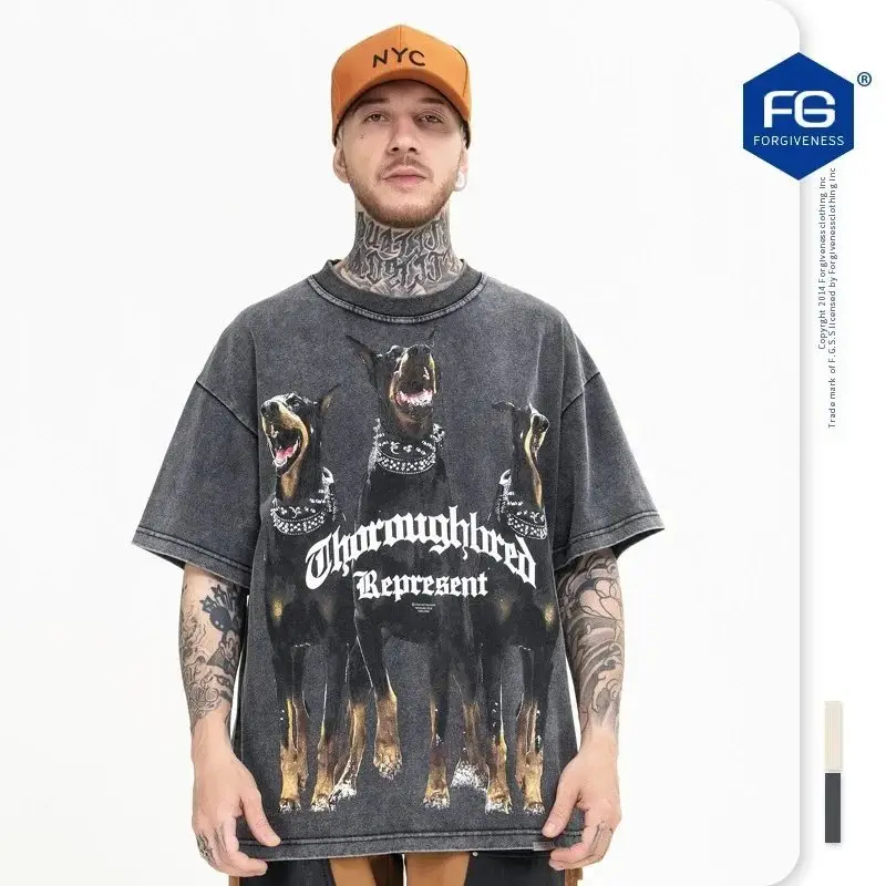 Vintage Represent Dog T Shirt