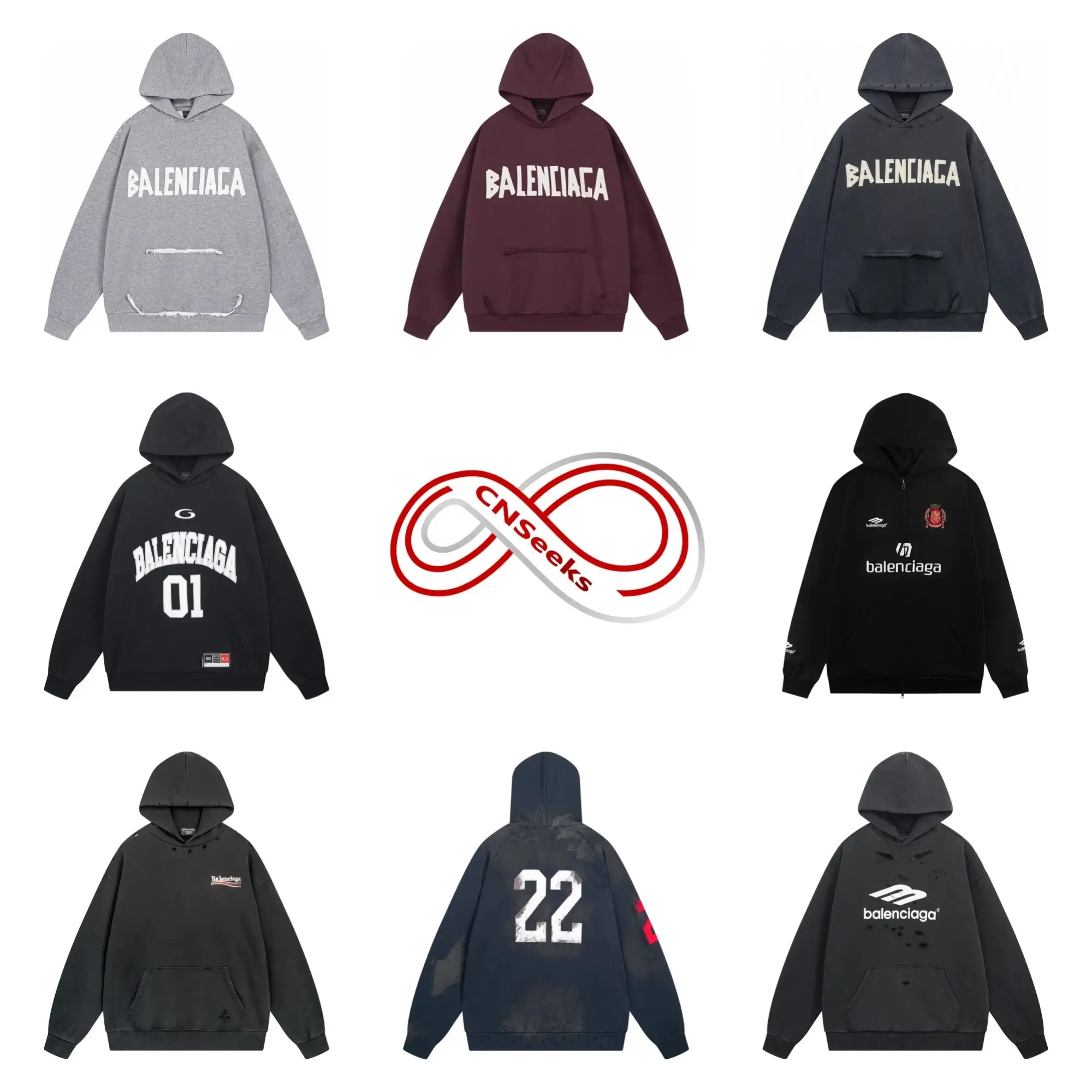Balenciaga Hoodies [39 styles]