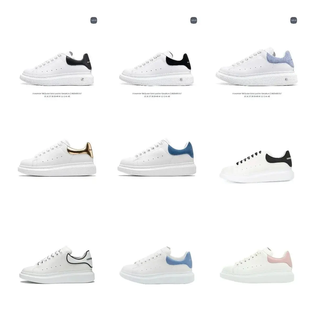 Alexander McQueen Oversized Sole Leather Sneakers [10+ styles]